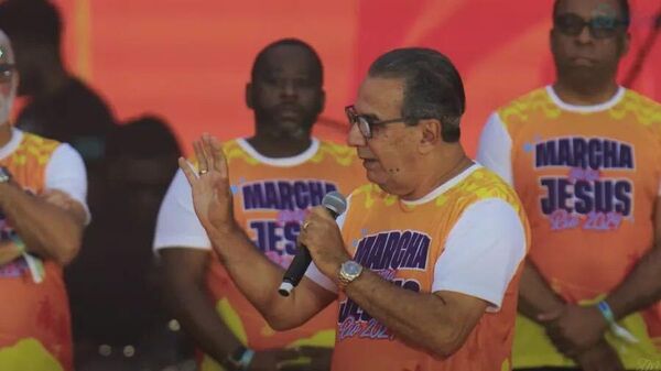 Silas Malafaia durante Marcha para Jesus. - Sputnik Brasil