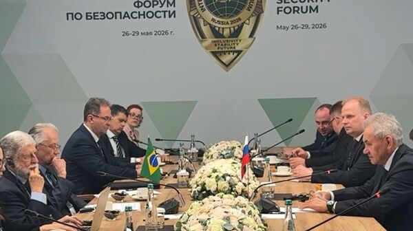 Reunião bilateral entre Brasil e Rússia no Fórum Internacional de Segurança, em Moscou - Sputnik Brasil