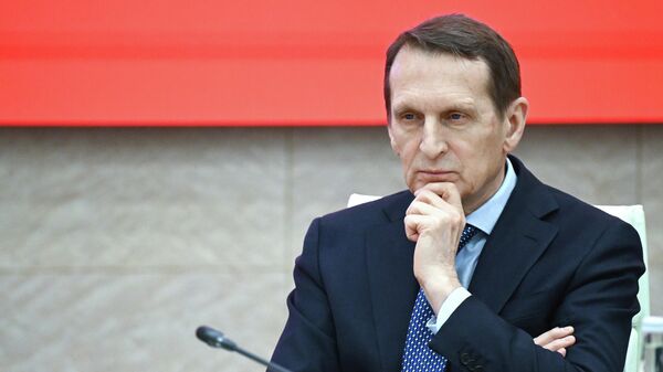 O diretor do Serviço de Inteligência Externa (SVR) da Rússia, Sergei Naryshkin - Sputnik Brasil
