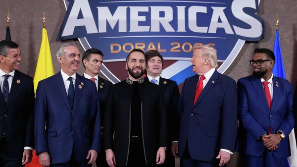 Presidentes da América se reúnem nos Estados Unidos para a iniciativa Escudo da América, em 7 de março de 2026 - Sputnik Brasil