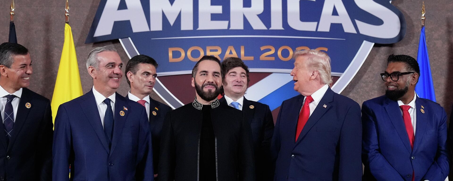 Presidentes da América se reúnem nos Estados Unidos para a iniciativa Escudo da América, em 7 de março de 2026 - Sputnik Brasil, 1920, 28.05.2026