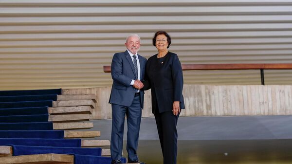  Presidente da República, Luiz Inácio Lula da Silva, durante almoço oferecido pelo Presidente da República à Presidente da República do Suriname , Jennifer Simons, no Palácio Itamaraty. Brasília - DF. 28 de maio de 2026. - Sputnik Brasil
