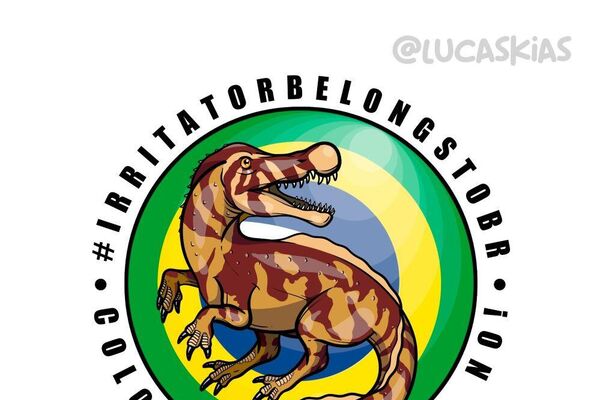 Arte da campanha feita por cientistas brasileiros pela repatriação do fóssil do dinossauro brasileiro Irritator - Sputnik Brasil