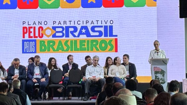 Lançamento da plataforma digital do Plano Participativo pelo Brasil e pelos Brasileiros, do PT. São Paulo, 29 de maio de 2026 - Sputnik Brasil