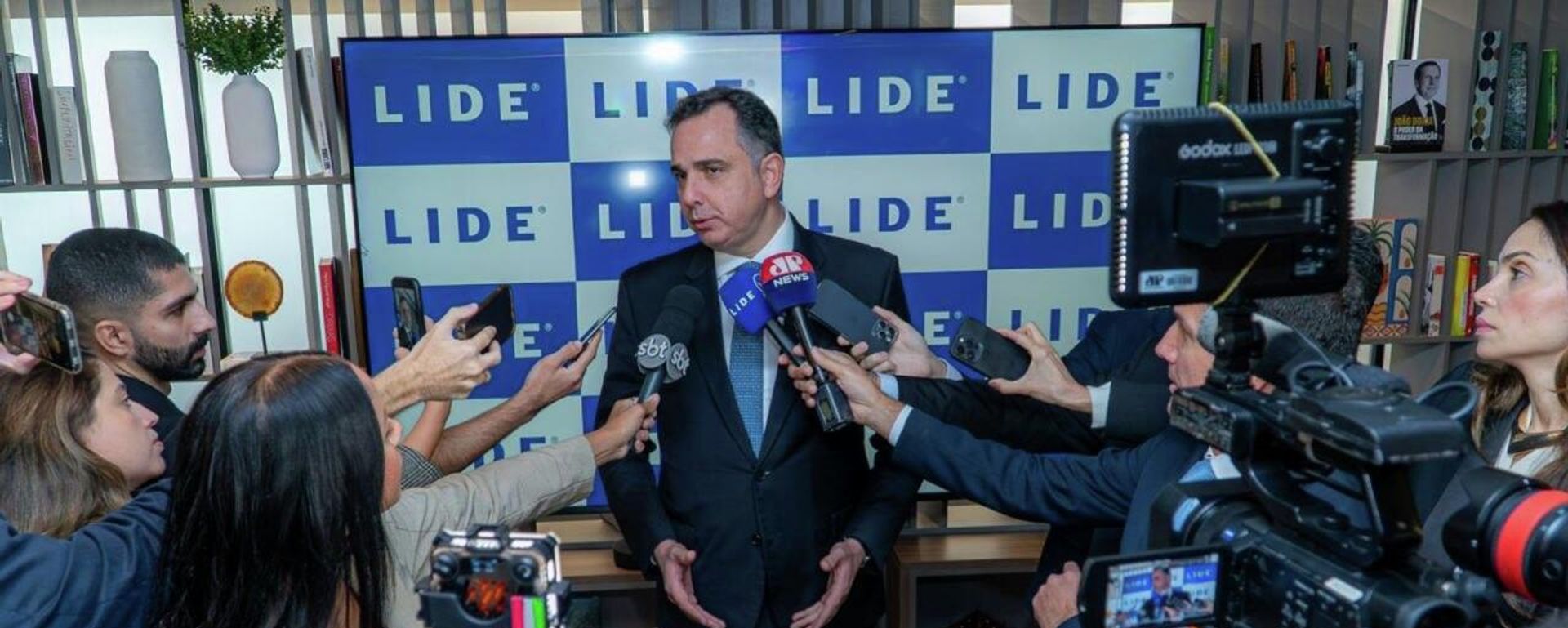 O senador Rodrigo Pacheco (PSD-MG) durante evento empresarial em São Paulo (SP), em 29 de maio de 2026 - Sputnik Brasil, 1920, 29.05.2026