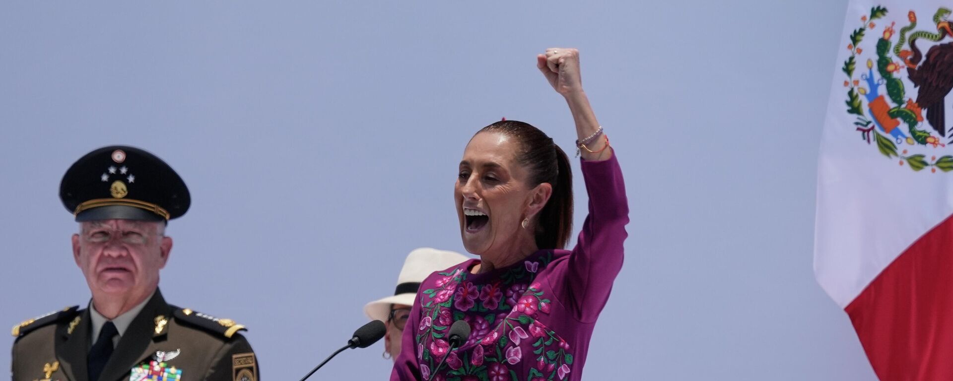 A presidente do México, Claudia Sheinbaum, durante evento na Cidade do México, em 31 de maio de 2026 - Sputnik Brasil, 1920, 02.06.2026