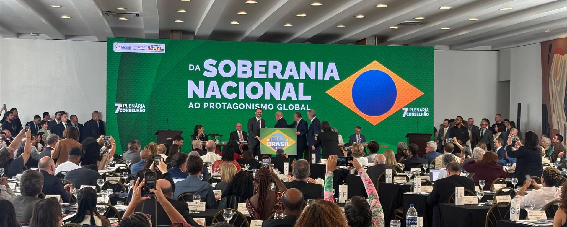 Palácio Itamaraty, em Brasília (DF), sedia a 7ª Reunião Plenária do Conselho de Desenvolvimento Econômico Social Sustentável (CDESS), o Conselhão - Sputnik Brasil, 1920, 10.06.2026