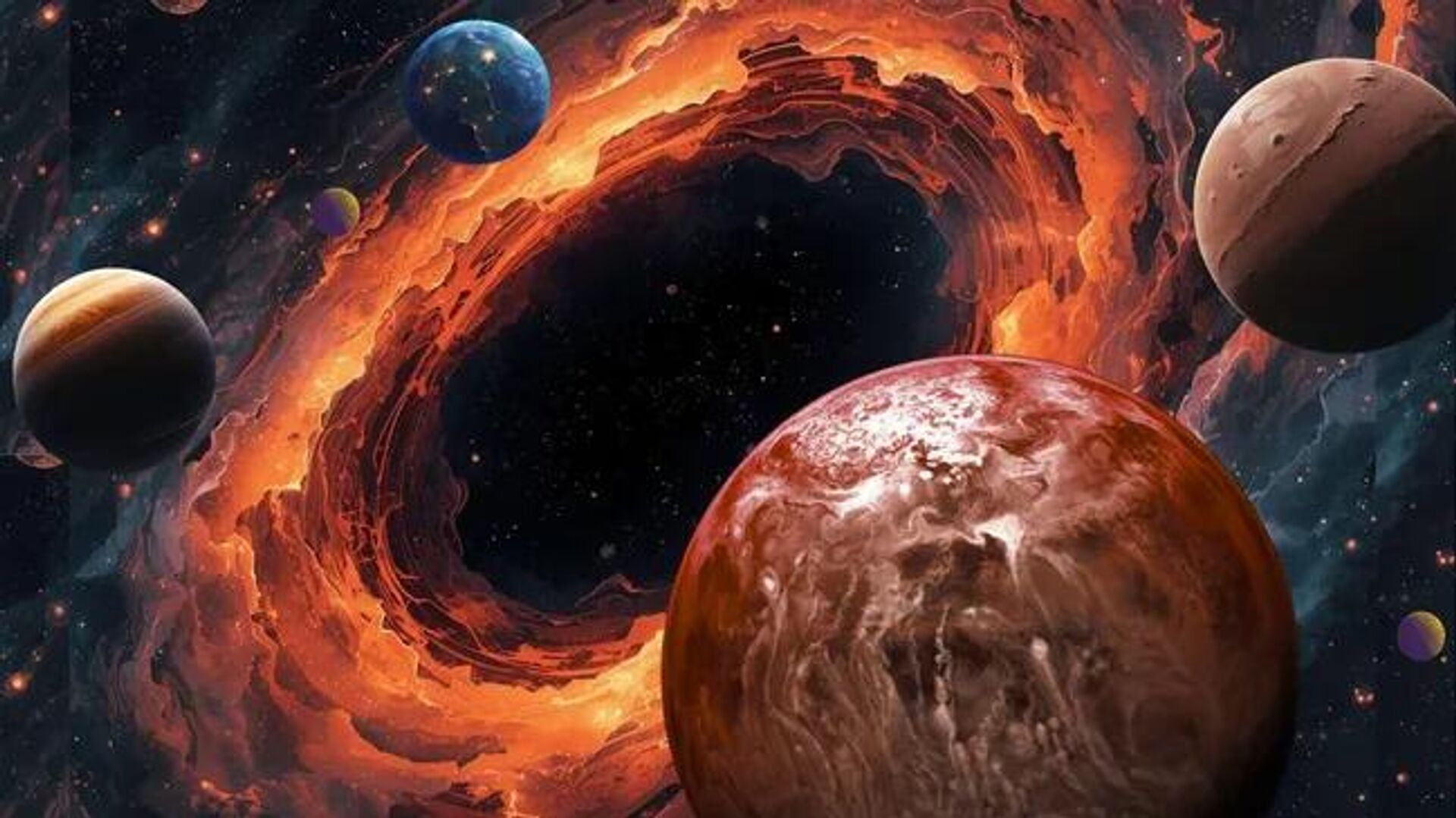 Uma equipe de cientistas está impressionada com a descoberta de que regiões brilhantes e turbulentas de galáxias — chamadas núcleos galácticos ativos, que são alimentados por buracos negros supermassivos — podem ser o berço de milhões de planetas Uma equipe de cientistas está impressionada com a descoberta de que regiões brilhantes e turbulentas de galáxias — chamadas núcleos galácticos ativos, que são alimentados por buracos negros supermassivos — podem ser o berço de milhões de planetas - Sputnik Brasil, 1920, 15.06.2026