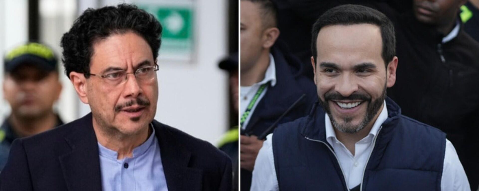 O senador colombiano Iván Cepeda (E) e o político Abelardo de la Espriella, candidatos presidenciais da Colômbia - Sputnik Brasil, 1920, 21.06.2026