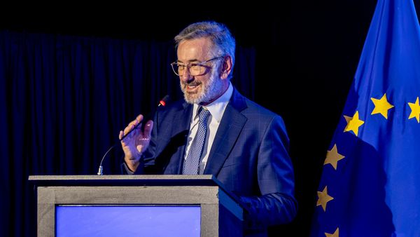 Márcio Elias Rosa durante a Cerimônia de abertura do II Fórum de Investimentos UE-Brasil, em Brasília (DF). Brasil, 23 de junho de 2026 - Sputnik Brasil