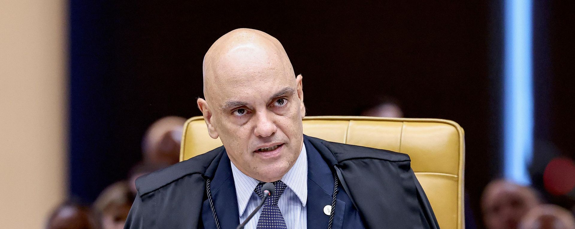 O ministro do Supremo Tribunal Federal (STF) Alexandre de Moraes durante sessão plenária da Corte, em 18 de junho de 2026 - Sputnik Brasil, 1920, 11.09.2026