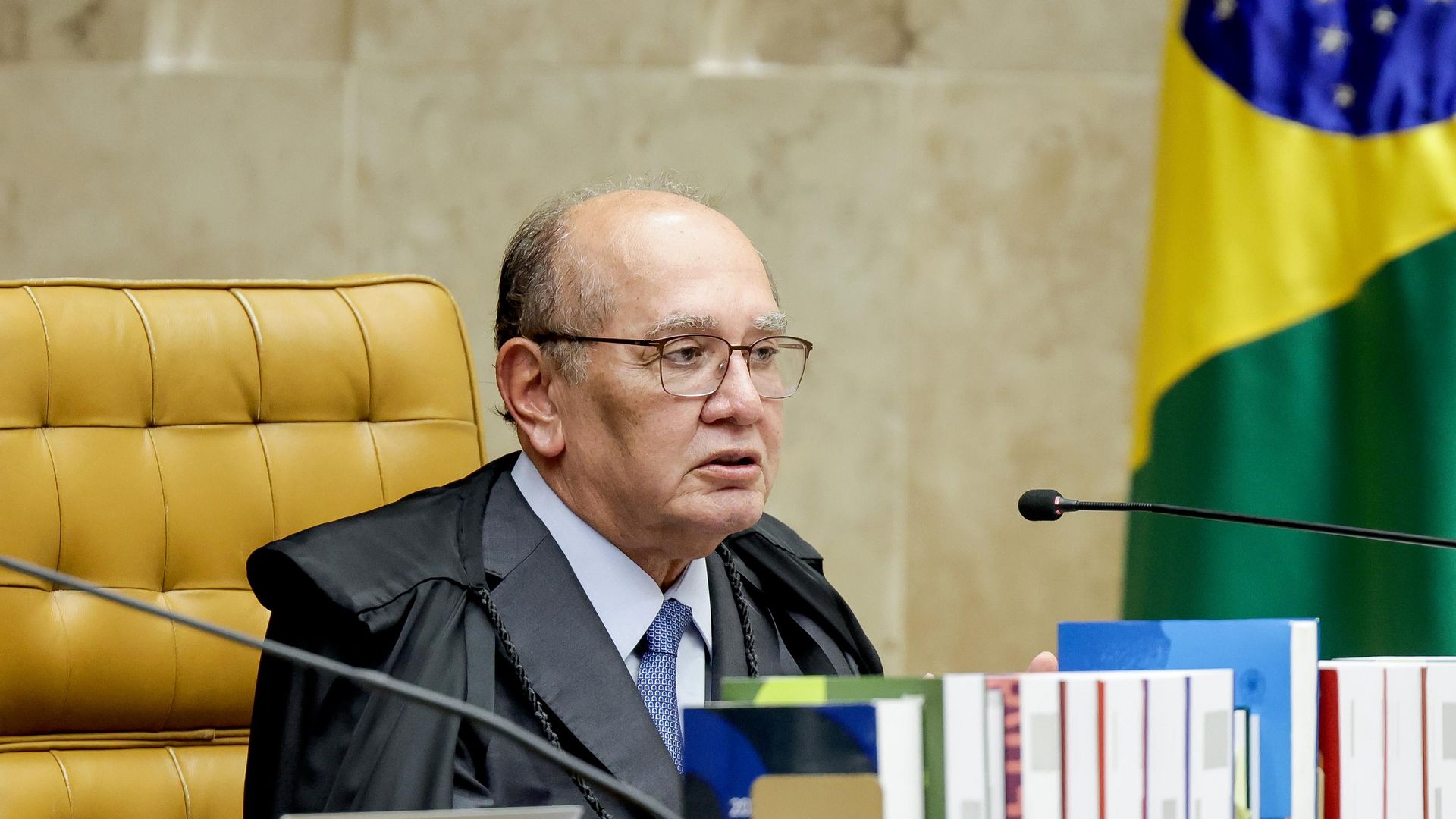 O minsitro do Supremo Tribunal Federal (STF), Gilmar Mendes, em sessão plenária da Corte, em 11 de junho de 2026 O minsitro do Supremo Tribunal Federal (STF), Gilmar Mendes, em sessão plenária da Corte, em 11 de junho de 2026 - Sputnik Brasil, 1920, 23.06.2026