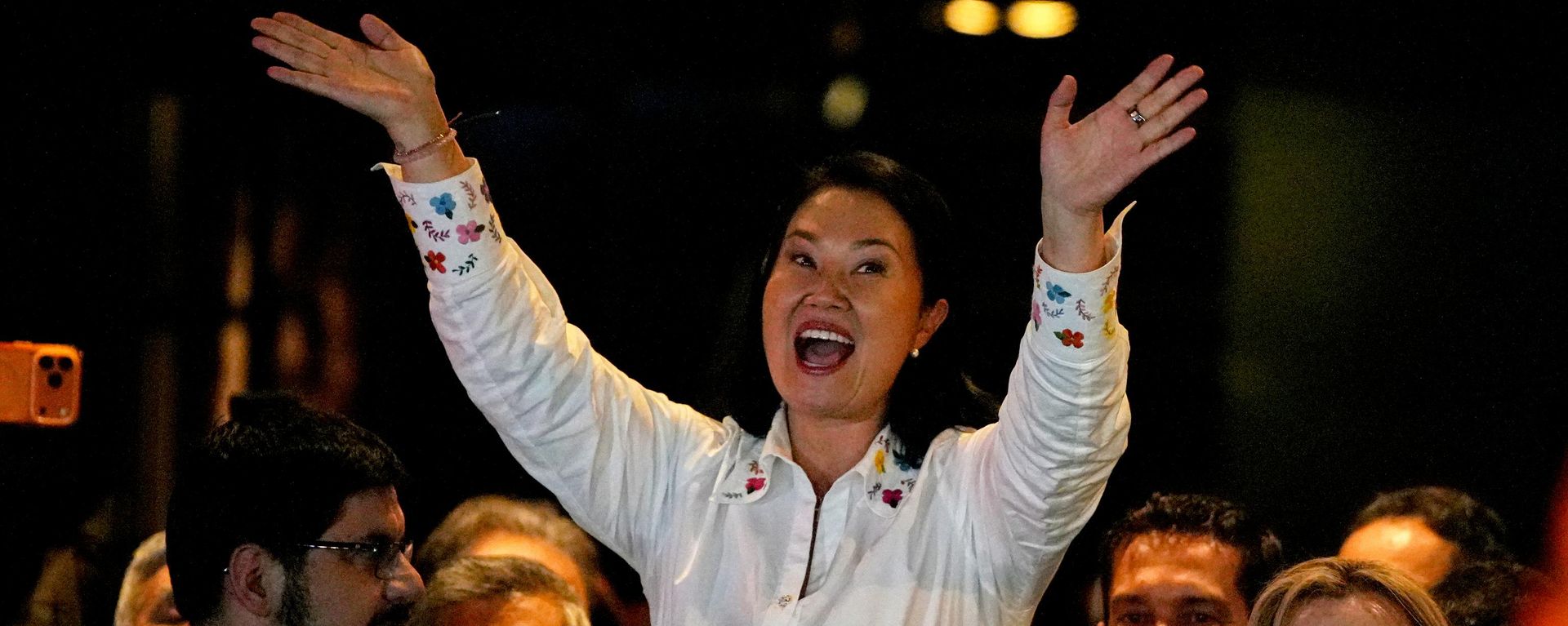 Keiko Fujimori durante aparição pública em Lima, capital do Peru, em 7 de junho de 2026 - Sputnik Brasil, 1920, 29.06.2026