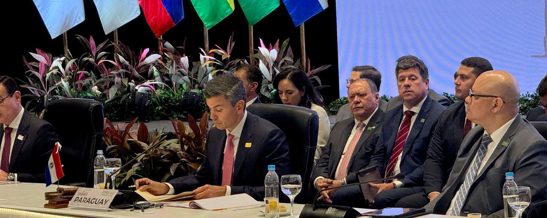 O Presidente do Paraguai, Santiago Peña, durante a Cúpula do Mercosul em Assunção, junho de 2026 - Sputnik Brasil, 1920, 02.07.2026