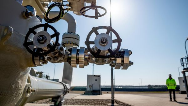Instalações em terra no centro de distribuição de gás do gasoduto Nord Stream 2, na cidade alemã de Lubmin, em 31 de março de 2021 - Sputnik Brasil