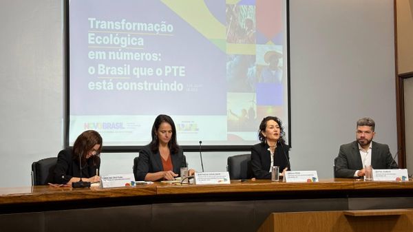 Coletiva do Ministério da Fazenda apresentou projeto do governo para minimizar impactos de eventuais desastres durante o El Niño. Brasília, 3 de julho de 2026 - Sputnik Brasil