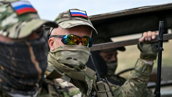 Soldados russos na área da operação militar especial - Sputnik Brasil