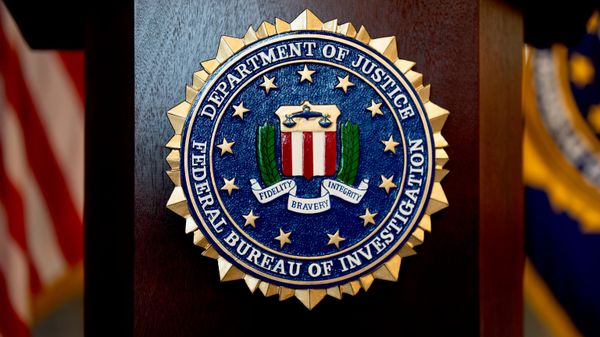 Pupito com o brazão do FBI, em Oregon, Estados Unidos, em 16 de janeiro de 2025 - Sputnik Brasil
