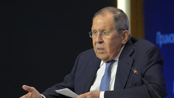 O ministro das Relações Exteriores da Rússia, Sergei Lavrov, durante evento em 24 de junho de 2026 - Sputnik Brasil