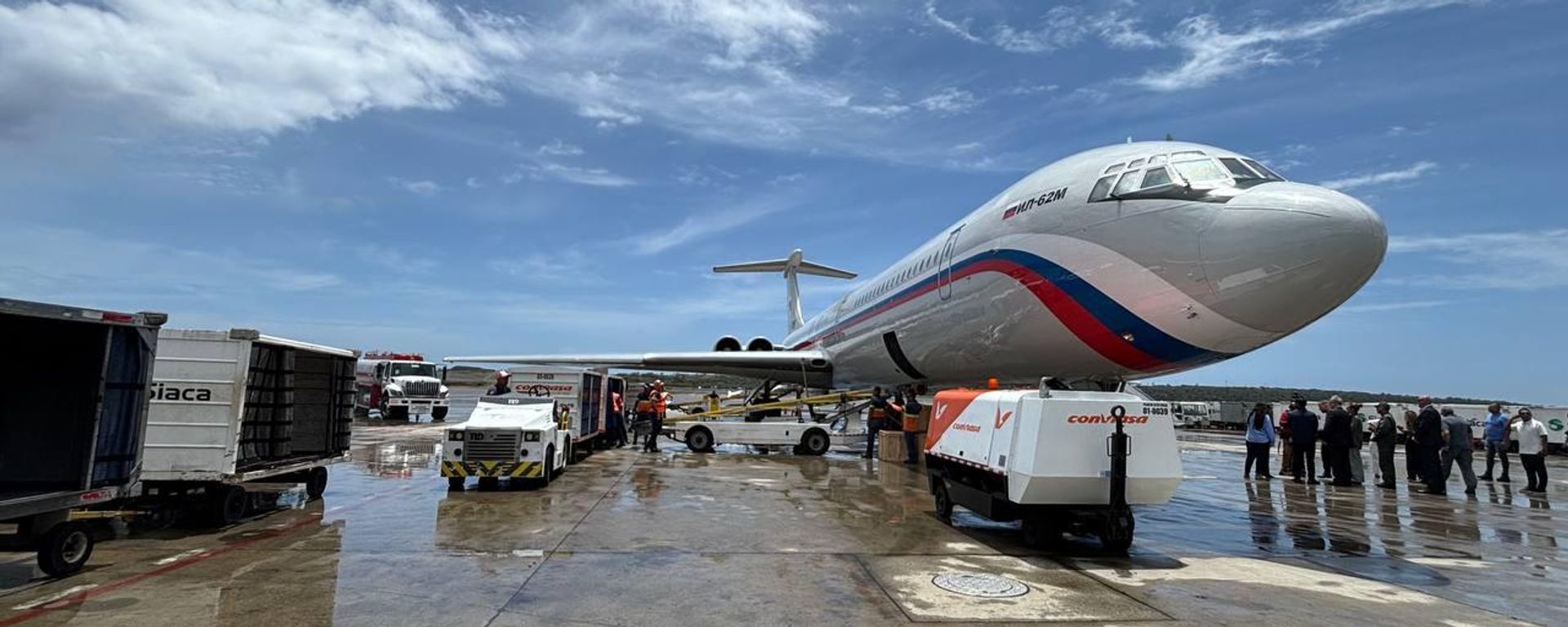 Avião russo com ajuda humanitária chegou à Venezuela, em 11 de julho de 2026 - Sputnik Brasil, 1920, 11.07.2026