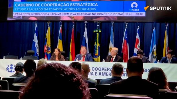 Rússia e América Latina discutem cooperação estratégica em fórum inédito em São Paulo. 13 de julho de 2026. - Sputnik Brasil