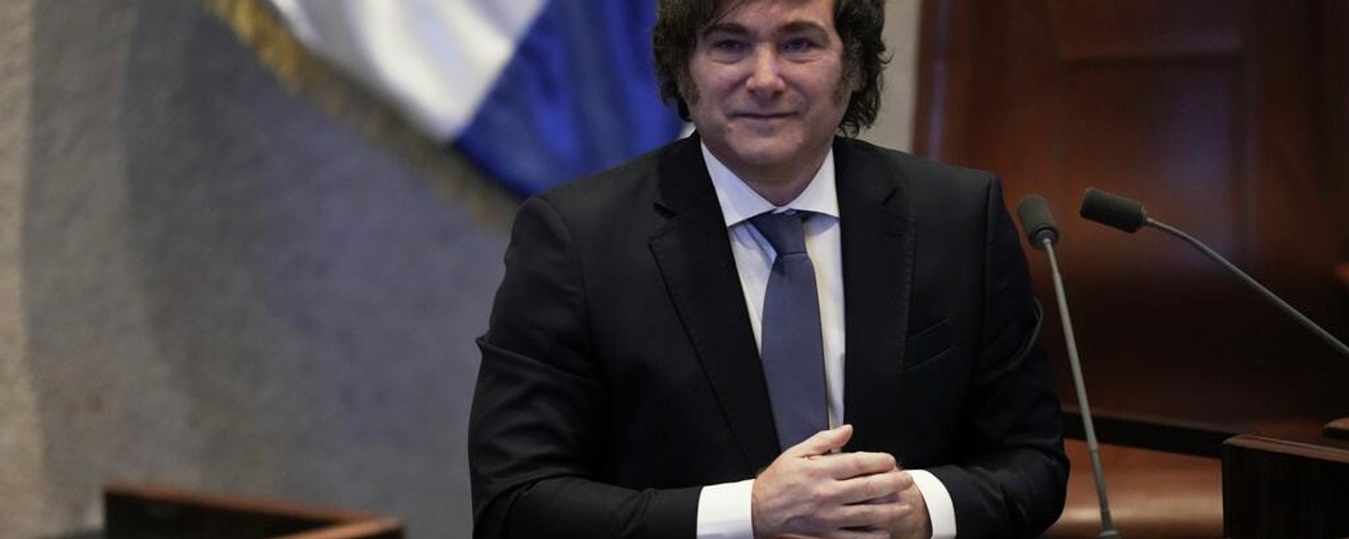 O presidente da Argentina, Javier Milei, discursa para parlamentares no Knesset, o parlamento de Israel, em Jerusalém, 11 de junho de 2025 - Sputnik Brasil, 1920, 14.07.2026