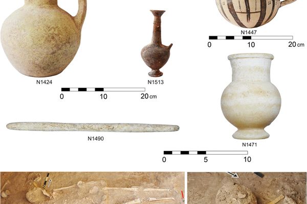 Joias e objetos domésticos da Idade do Bronze encontrados em Hala Sultan Tekke, Chipre - Sputnik Brasil