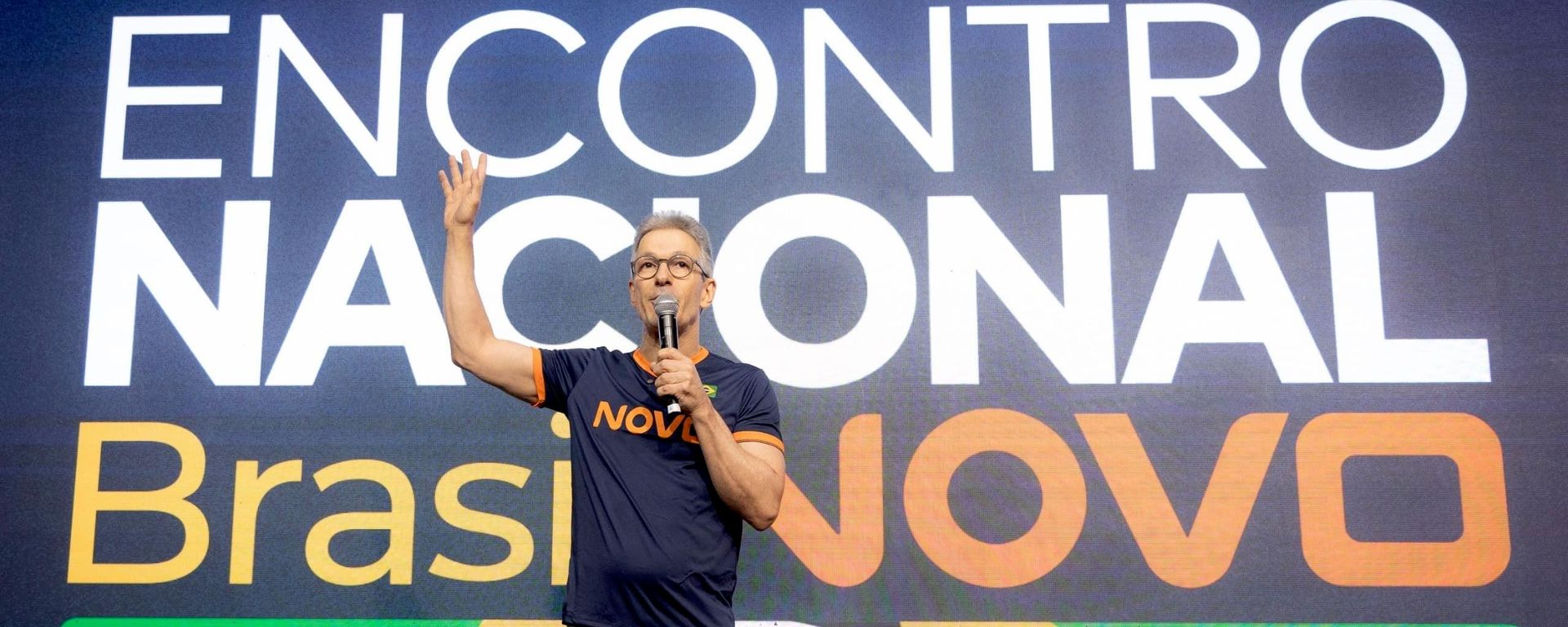 Romeu Zema discursa no 10º Encontro Nacional da legenda, em São Paulo. Brasil, 18 de julho de 2026 - Sputnik Brasil, 1920, 18.07.2026