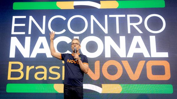 Romeu Zema discursa no 10º Encontro Nacional da legenda, em São Paulo. Brasil, 18 de julho de 2026 - Sputnik Brasil