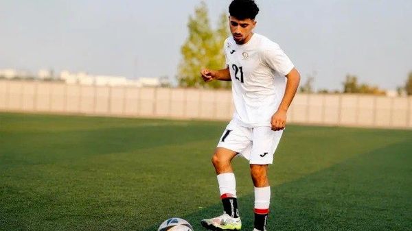 Fadi al-Naasan, jogador de 17 anos da seleção palestina juvenil  - Sputnik Brasil