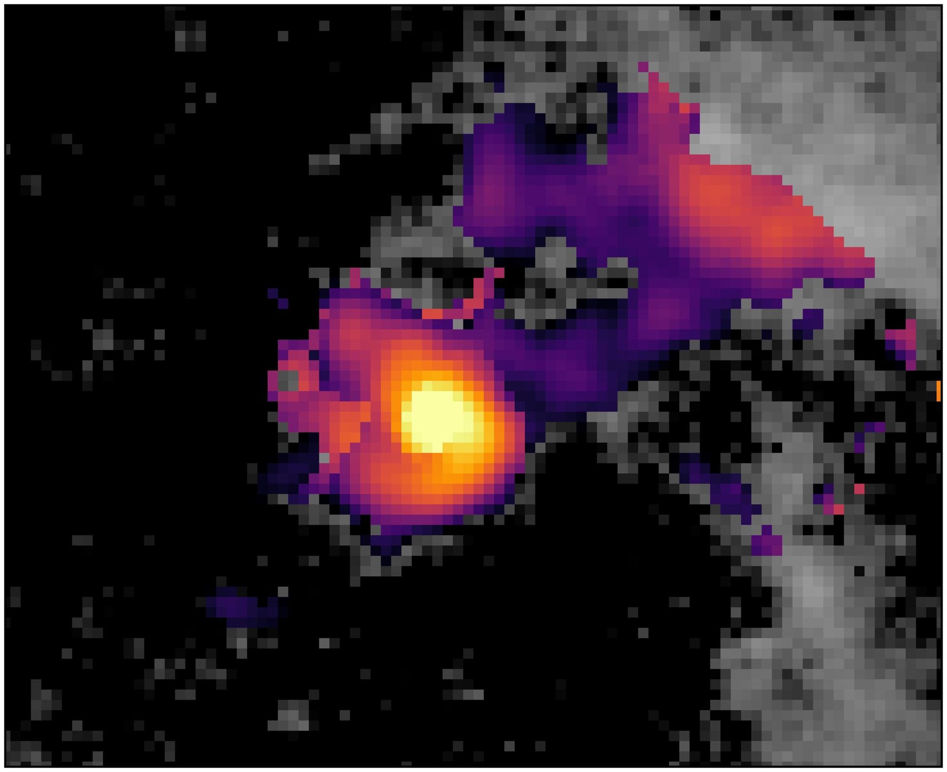 O núcleo da galáxia NGC 4696 em uma visão combinada do JWST e do Hubble O núcleo da galáxia NGC 4696 em uma visão combinada do JWST e do Hubble