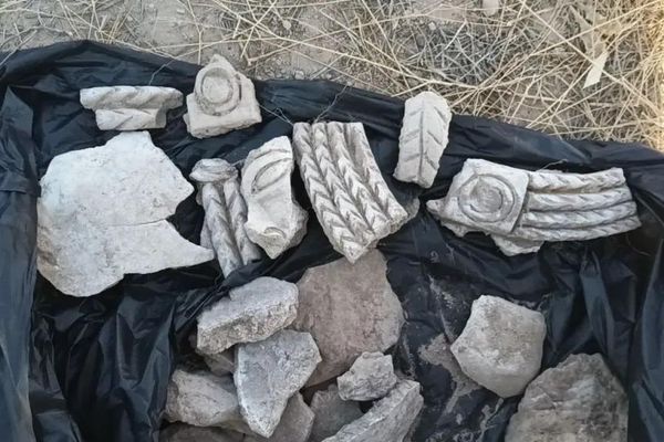 Amostras de esculturas do século VIII, encontradas durante escavações do complexo palaciano em Mingtepa, Uzbequistão - Sputnik Brasil