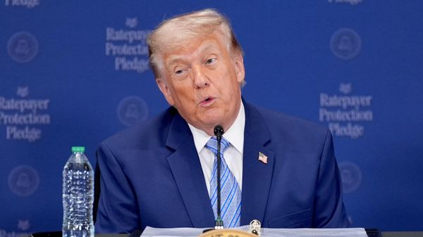 O presidente dos Estados Unidos, Donald Trump, durante discurso em Washington, D.C. em 23 de julho de 2026 - Sputnik Brasil