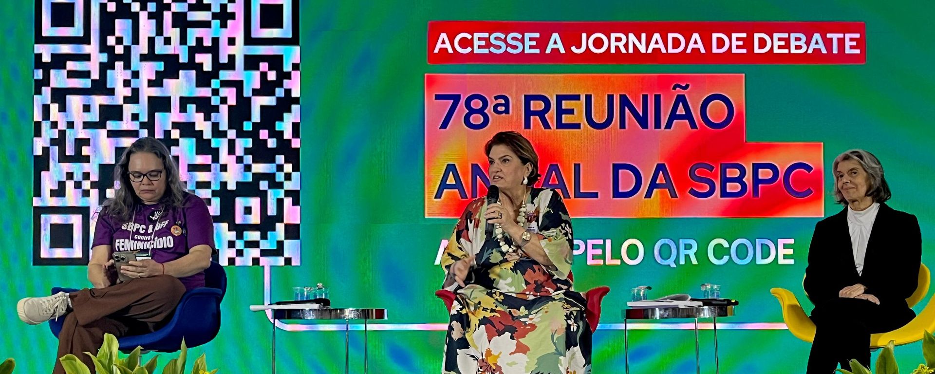 Francilene Procópio Garcia, Márcia Lopes e Cármen Lúcia debatem o combate à violência contra a mulher na 78ª Reunião Anual da Sociedade Brasileira para o Progresso da Ciência (SBPC) - Sputnik Brasil, 1920, 27.07.2026