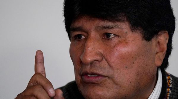 O ex-presidente da Bolívia Evo Morales durante conferência de imprensa na Cidade do México, em 22 de outubro de 2021 - Sputnik Brasil