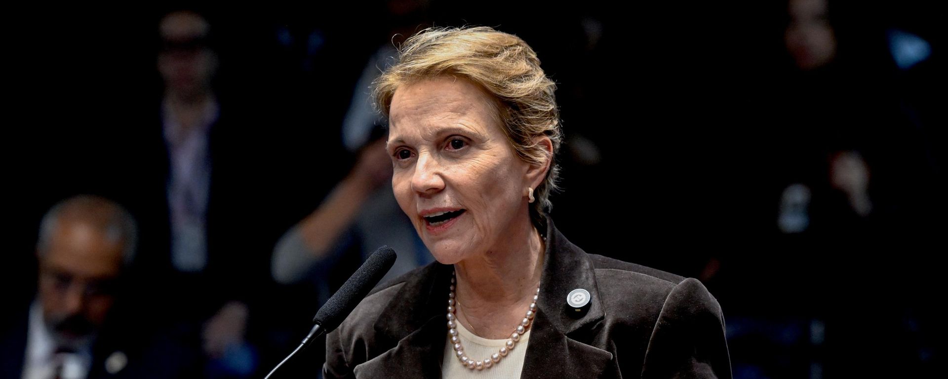 A senadora Tereza Cristina (PP-MS) durante fala no plenário do Senado, em 9 de junho de 2026 - Sputnik Brasil, 1920, 13.10.2026