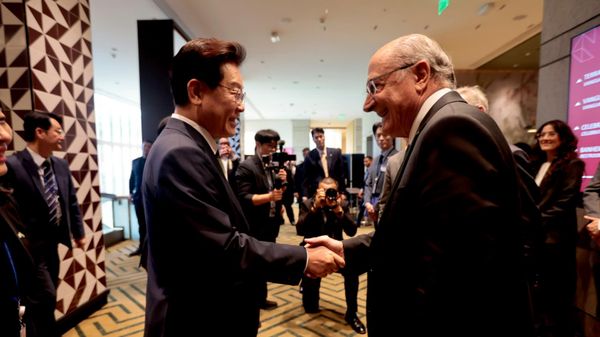 Visita oficial do presidente da Coreia do Sul, Lee Jae-myung, ao Brasil, com a presença do vice-presidente brasileiro, Geraldo Alckmin - Sputnik Brasil