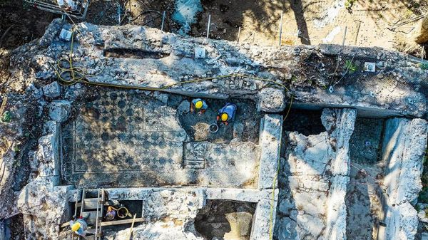 Mosaico marinho em possível quartel romano reacende mistério sobre complexo na Roma imperial - Sputnik Brasil