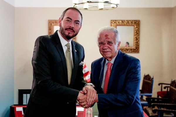 Ministro da Defesa do Peru, Amadeo Flores Carcagno e o ministro da Defesa do Brasil, José Múcio Monteiro durante a XVII Conferência de Ministros da Defesa das Américas (CMDA) - Sputnik Brasil