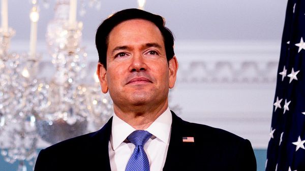 O secretário de Estado dos EUA, Marco Rubio, durante compromisso oficial em Washington, em 11 de agosto de 2026 - Sputnik Brasil