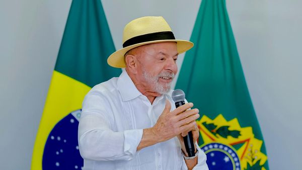 O presidente do Brasil, Luiz Inácio Lula da Silva, durante reunião sobre soberania digital, no Palácio do Planalto, em Brasília (DF), em 11 de agosto de 2026 - Sputnik Brasil