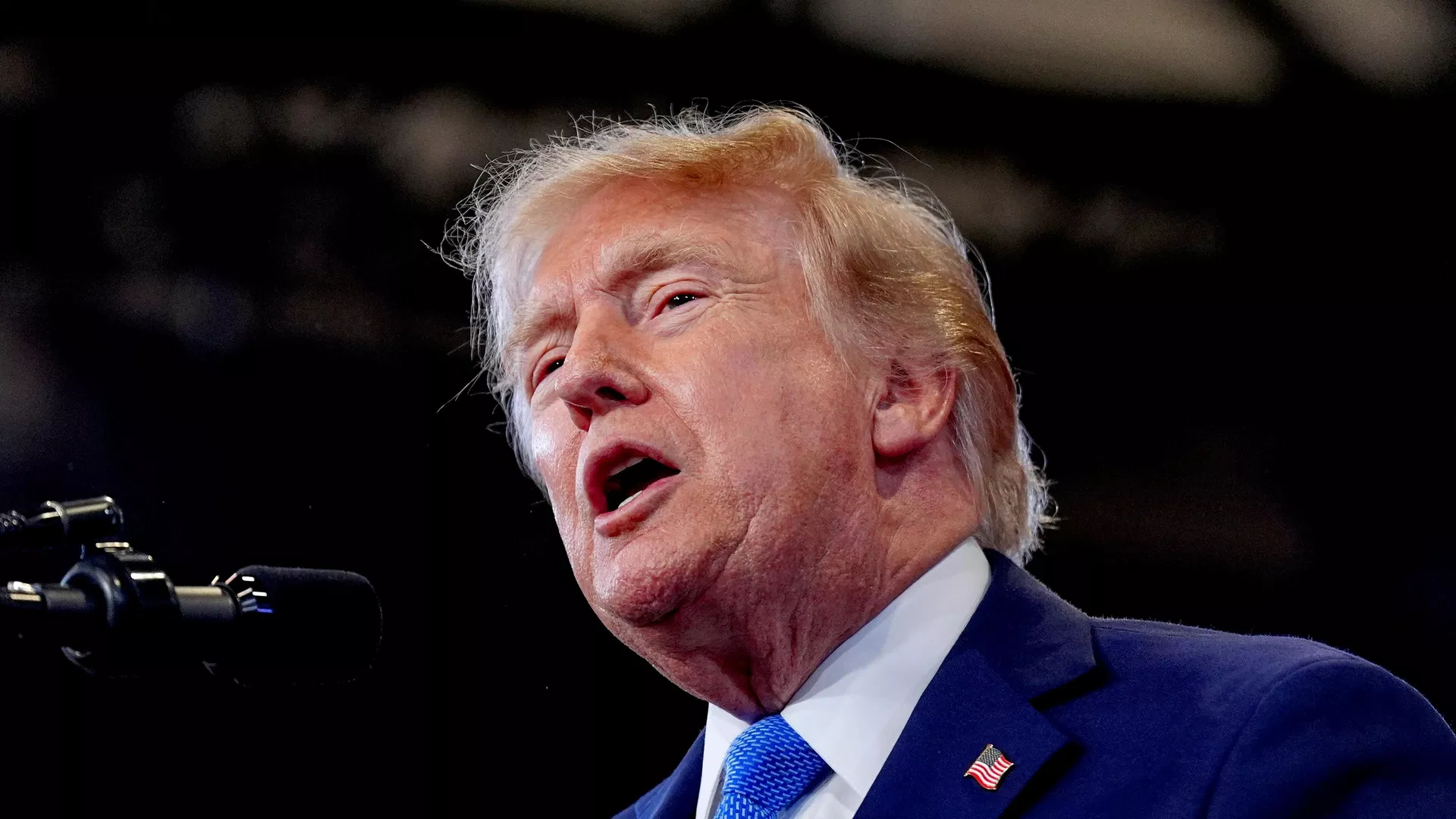 O presidente dos Estados Unidos, Donald Trump, durante discurso em Nova York, em 14 de agosto de 2026 - Sputnik Brasil, 1920, 14.08.2026