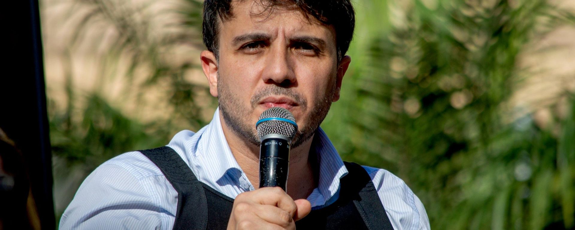 Candidato à Presidência da República, Renan Santos (Missão) lançou, neste domingo (16), campanha eleitoral em ato no Largo São Francisco, centro de São Paulo (SP). - Sputnik Brasil, 1920, 16.08.2026