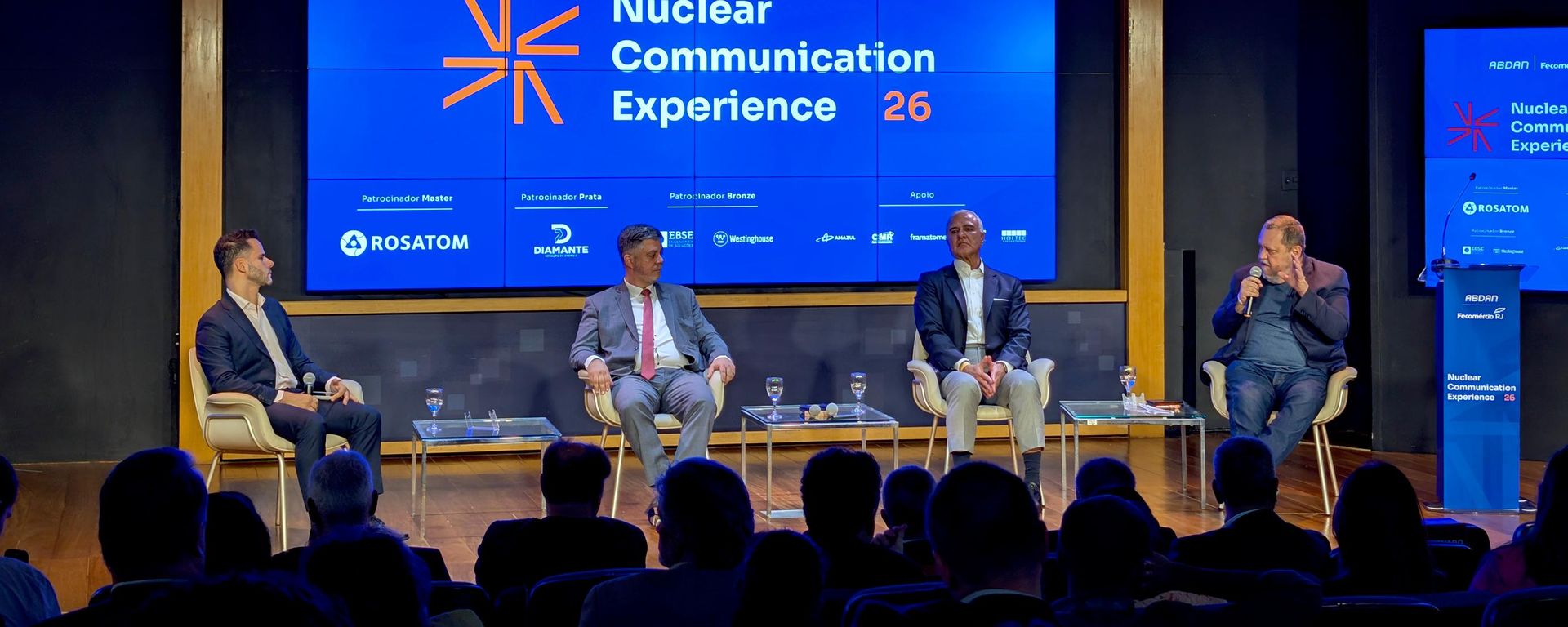 Abertura da Nuclear Communication Experience 2026, realizada na sede da Federação do Comércio de Bens, Serviços e Turismo do Estado do Rio de Janeiro (Fecomércio), na Zona Sul da capital fluminense, em 18 de agosto de 2026 - Sputnik Brasil, 1920, 18.08.2026