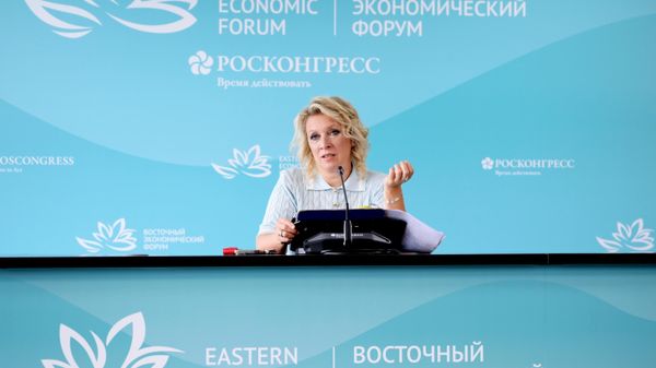 EEF-2026. Coletiva de imprensa da porta-voz do Ministério das Relações Exteriores da Rússia, Maria Zakharova - Sputnik Brasil