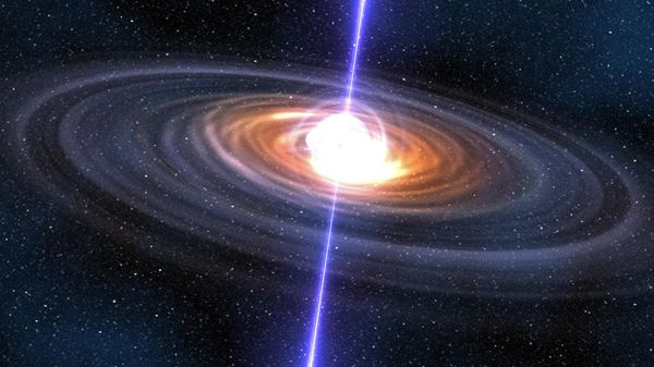 Uma representação gráfica computadorizada de um pulsar - Sputnik Brasil