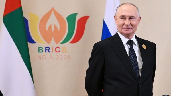O presidente russo Vladimir Putin na reunião do BRICS+  - Sputnik Brasil