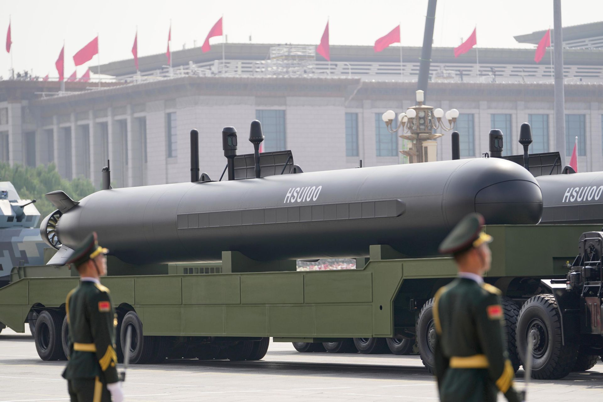 Drone submarino chinês HSU100. Drone submarino chinês HSU100.