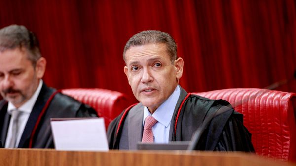 O presidente do Superior Tribunal Eleitoral (STE), Kassio Nunes Marques, durante sessão plenária da Corte, em 22 de setembro de 2026 - Sputnik Brasil