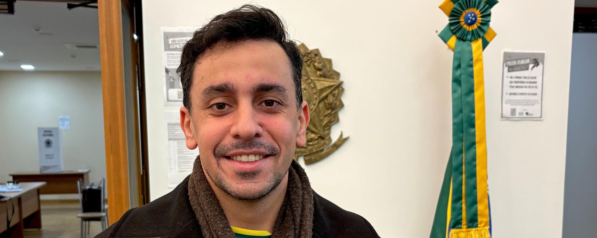 Marco Centurion, brasileiro que votou na Embaixada do Brasil em Moscou - Sputnik Brasil, 1920, 04.10.2026